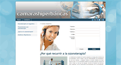 Desktop Screenshot of camarashiperbaricas.net